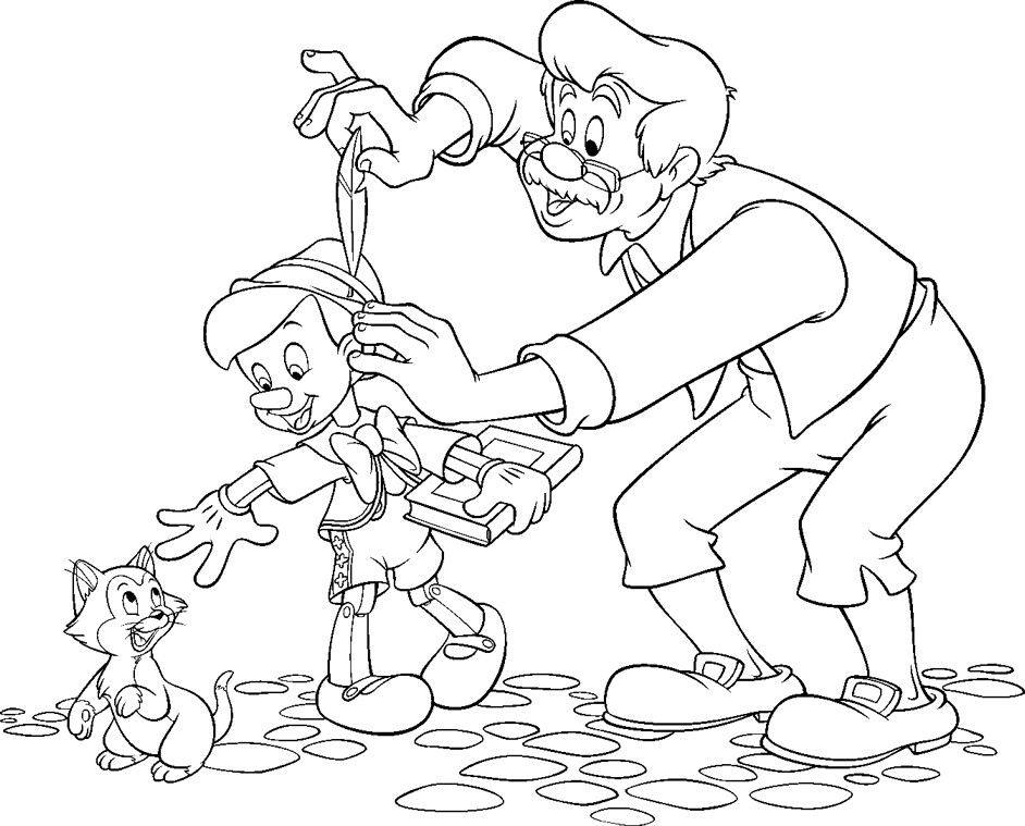 Disegno da colorare: Pinocchio (Film animati) #132289 - Pagine da Colorare Stampabili Gratuite