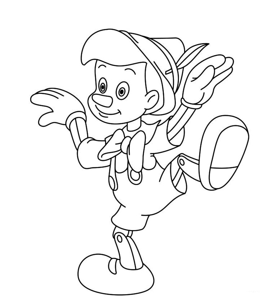 Disegno da colorare: Pinocchio (Film animati) #132296 - Pagine da Colorare Stampabili Gratuite