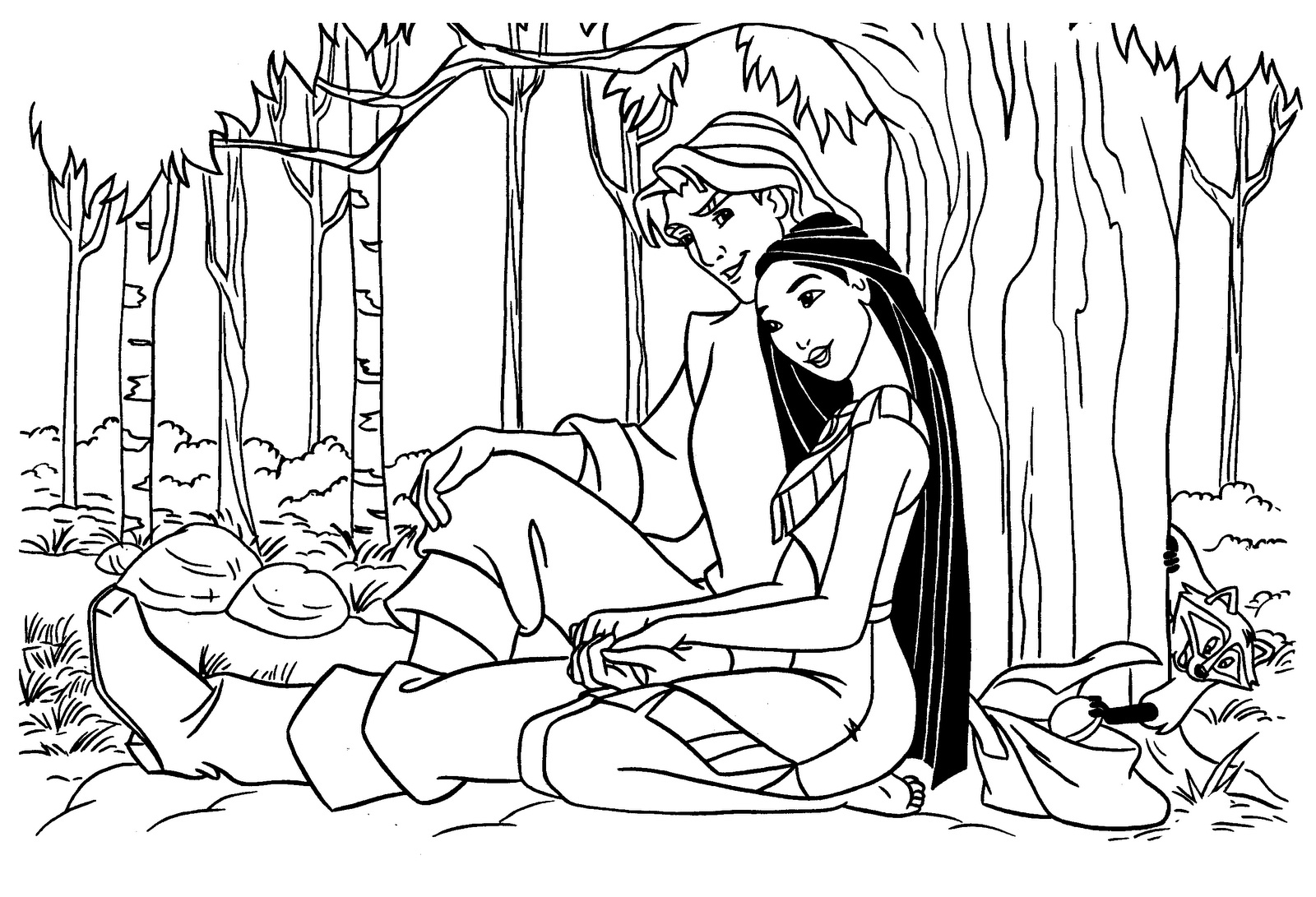 Disegno da colorare: Pocahontas (Film animati) #131336 - Pagine da Colorare Stampabili Gratuite