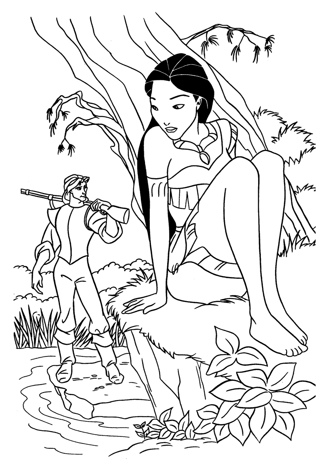 Disegno da colorare: Pocahontas (Film animati) #131338 - Pagine da Colorare Stampabili Gratuite
