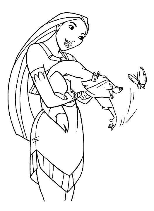 Disegno da colorare: Pocahontas (Film animati) #131348 - Pagine da Colorare Stampabili Gratuite