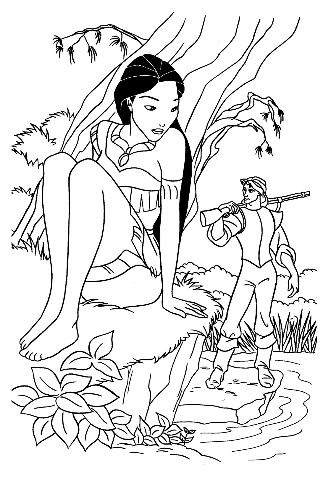 Disegno da colorare: Pocahontas (Film animati) #131351 - Pagine da Colorare Stampabili Gratuite