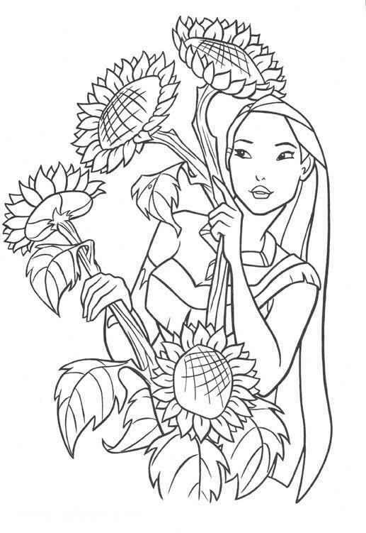 Disegno da colorare: Pocahontas (Film animati) #131356 - Pagine da Colorare Stampabili Gratuite