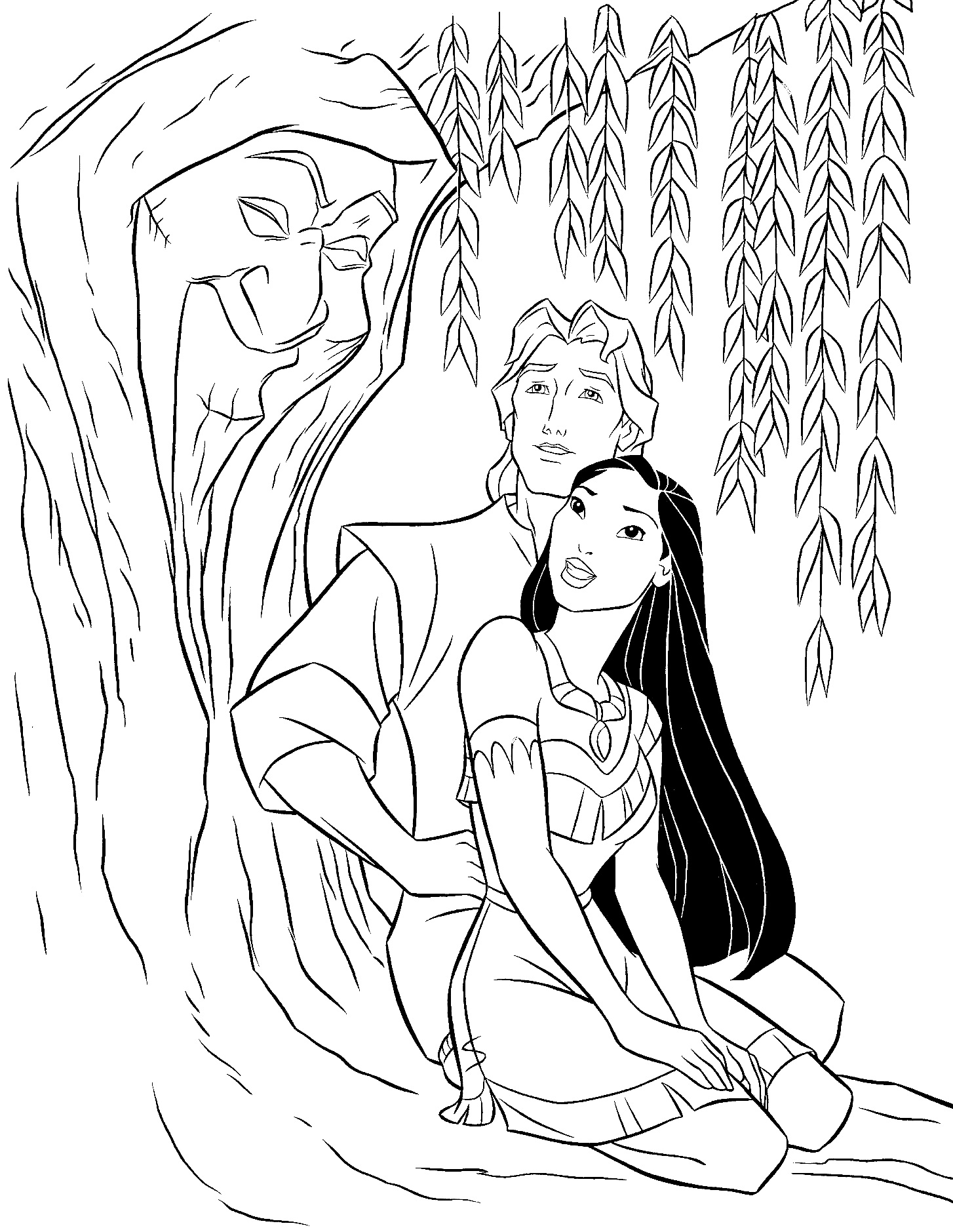 Disegno da colorare: Pocahontas (Film animati) #131378 - Pagine da Colorare Stampabili Gratuite