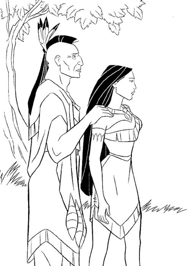 Disegno da colorare: Pocahontas (Film animati) #131397 - Pagine da Colorare Stampabili Gratuite