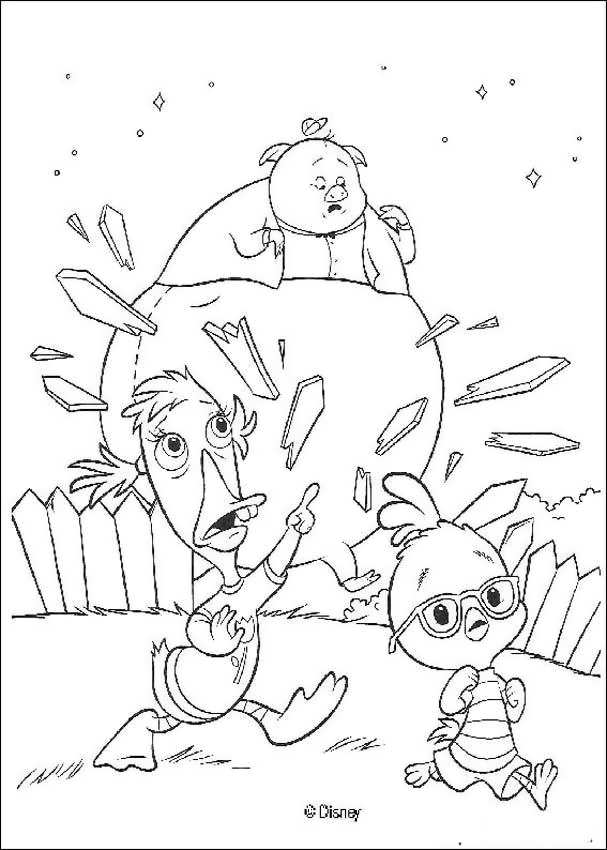 Disegno da colorare: Pollo (pollo piccolo) (Film animati) #72984 - Pagine da Colorare Stampabili Gratuite