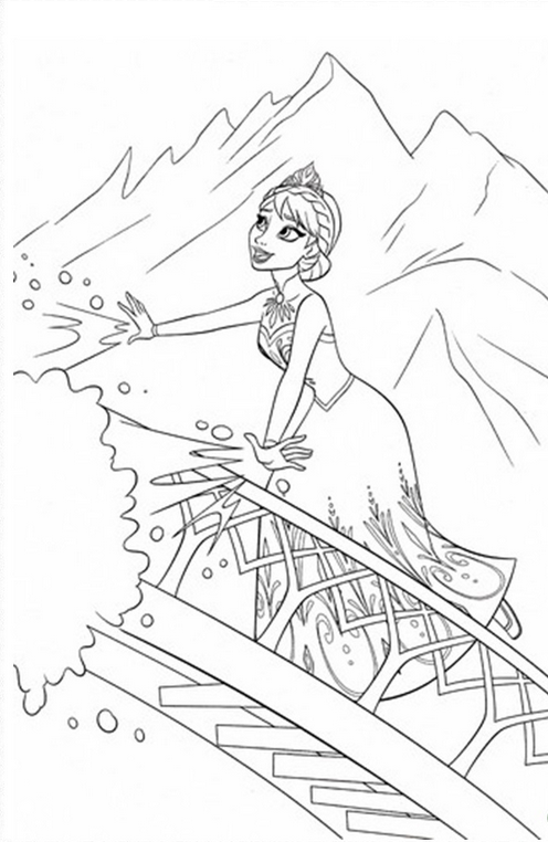 Disegno da colorare: Regina delle nevi (Film animati) #71727 - Pagine da Colorare Stampabili Gratuite