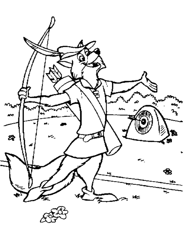 Disegno da colorare: Robin Hood (Film animati) #133084 - Pagine da Colorare Stampabili Gratuite