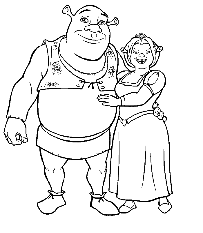 Disegno da colorare: shrek (Film animati) #115054 - Pagine da Colorare Stampabili Gratuite