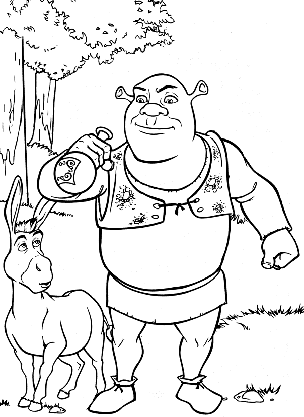 Disegno da colorare: shrek (Film animati) #115056 - Pagine da Colorare Stampabili Gratuite