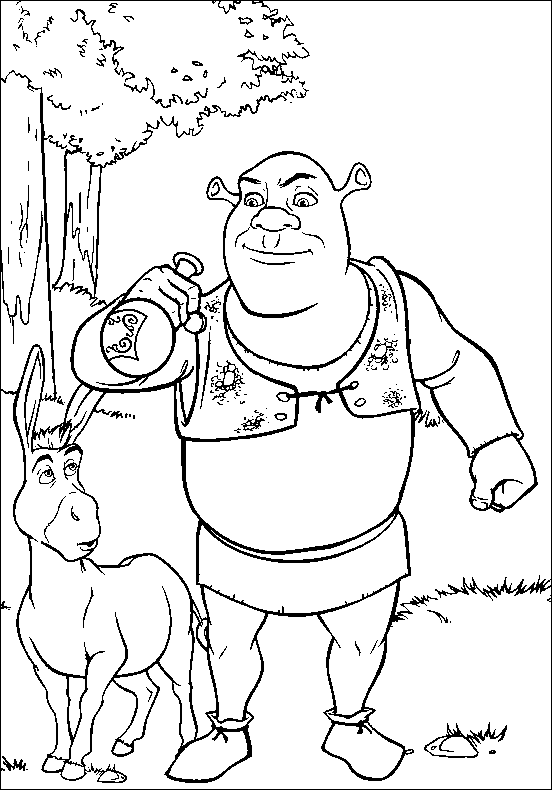 Disegno da colorare: shrek (Film animati) #115257 - Pagine da Colorare Stampabili Gratuite