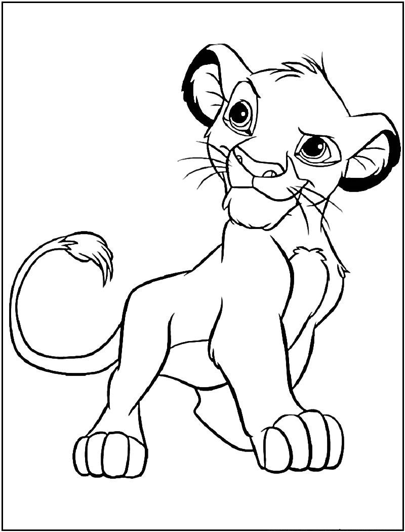 Disegno da colorare: Simba (Film animati) #169992 - Pagine da Colorare Stampabili Gratuite