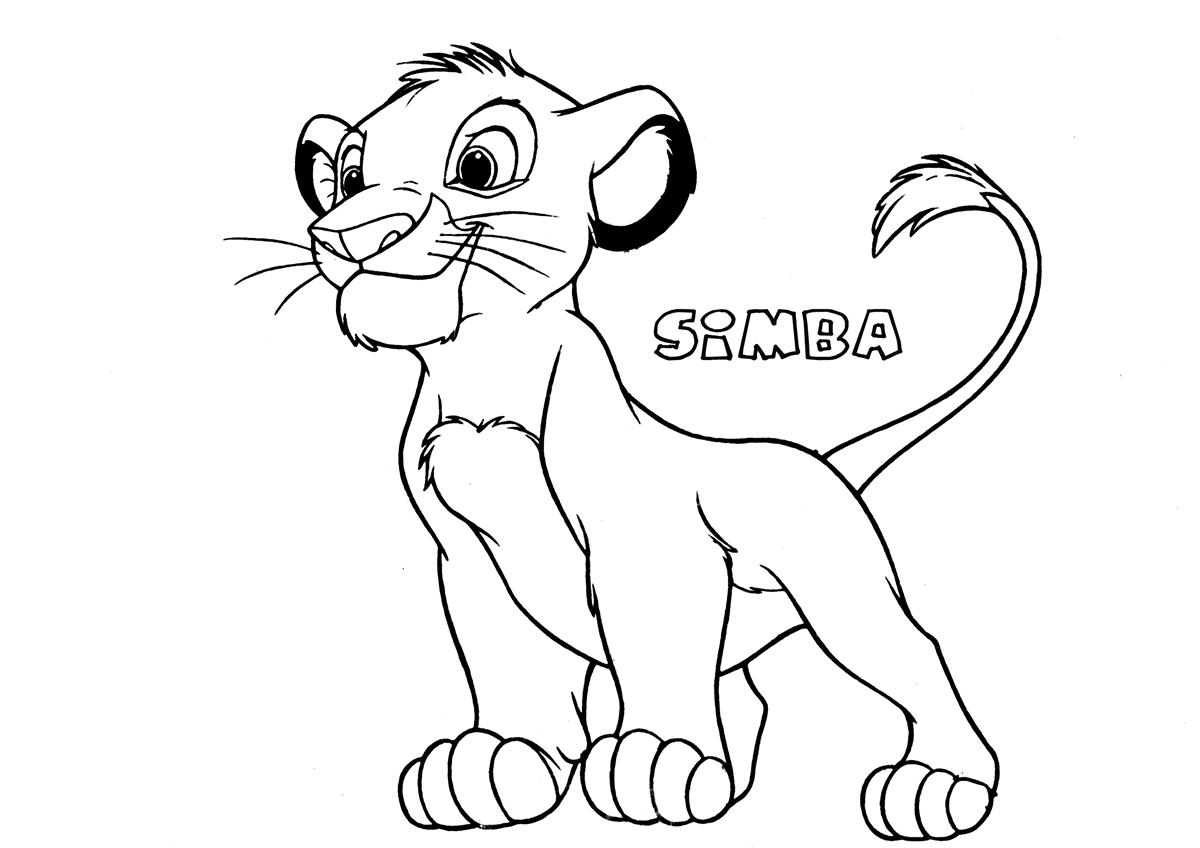 Disegno da colorare: Simba (Film animati) #170003 - Pagine da Colorare Stampabili Gratuite