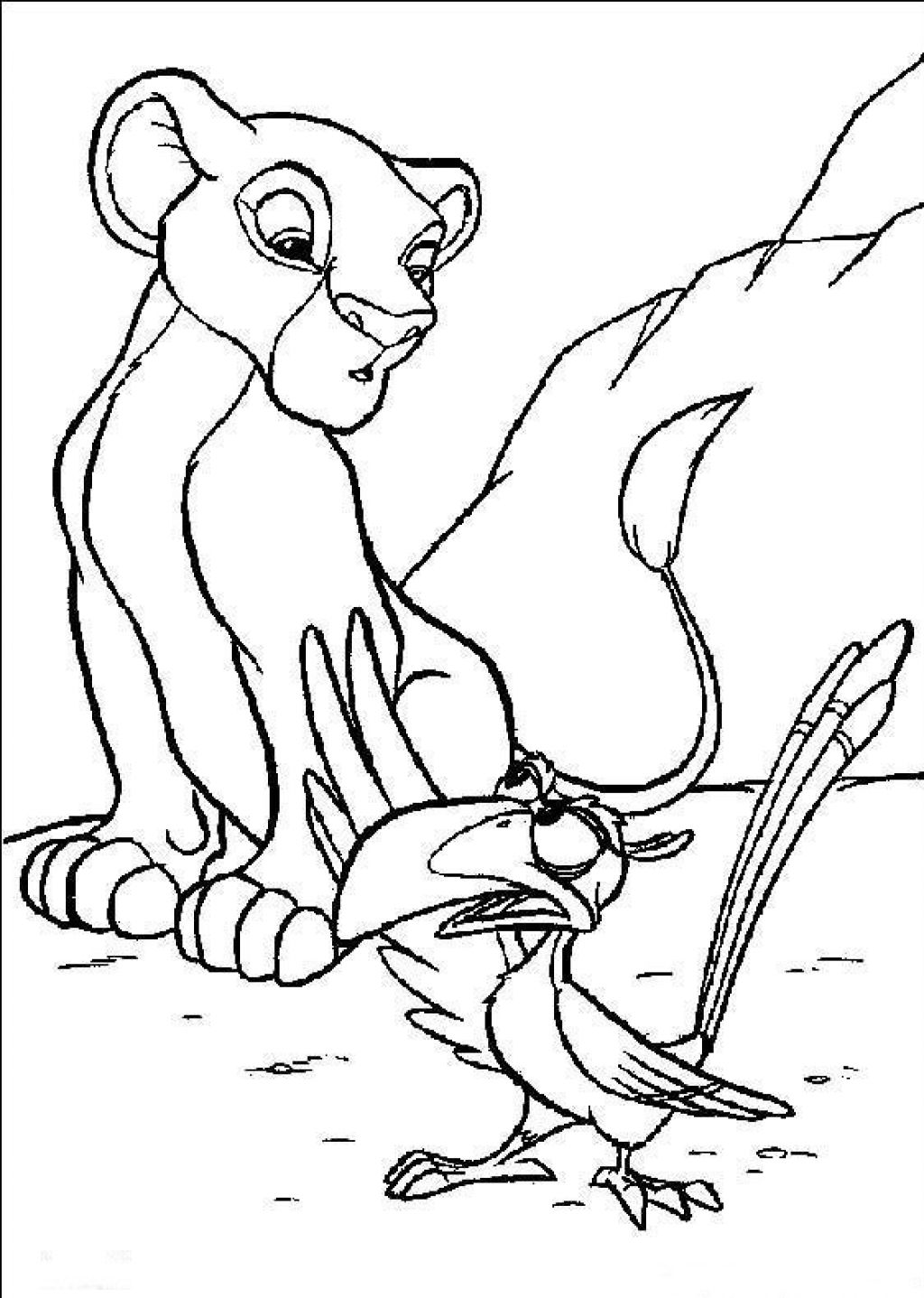 Disegno da colorare: Simba (Film animati) #170009 - Pagine da Colorare Stampabili Gratuite