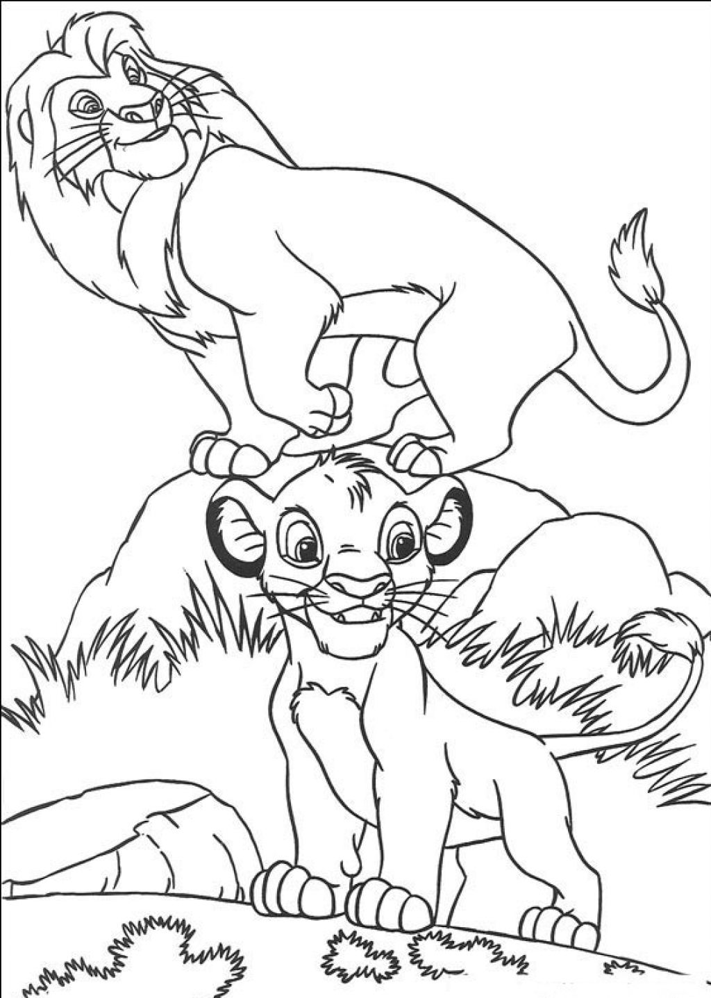 Disegno da colorare: Simba (Film animati) #170010 - Pagine da Colorare Stampabili Gratuite