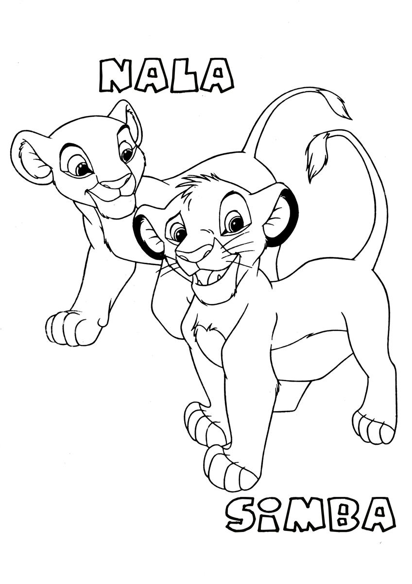 Disegno da colorare: Simba (Film animati) #170015 - Pagine da Colorare Stampabili Gratuite