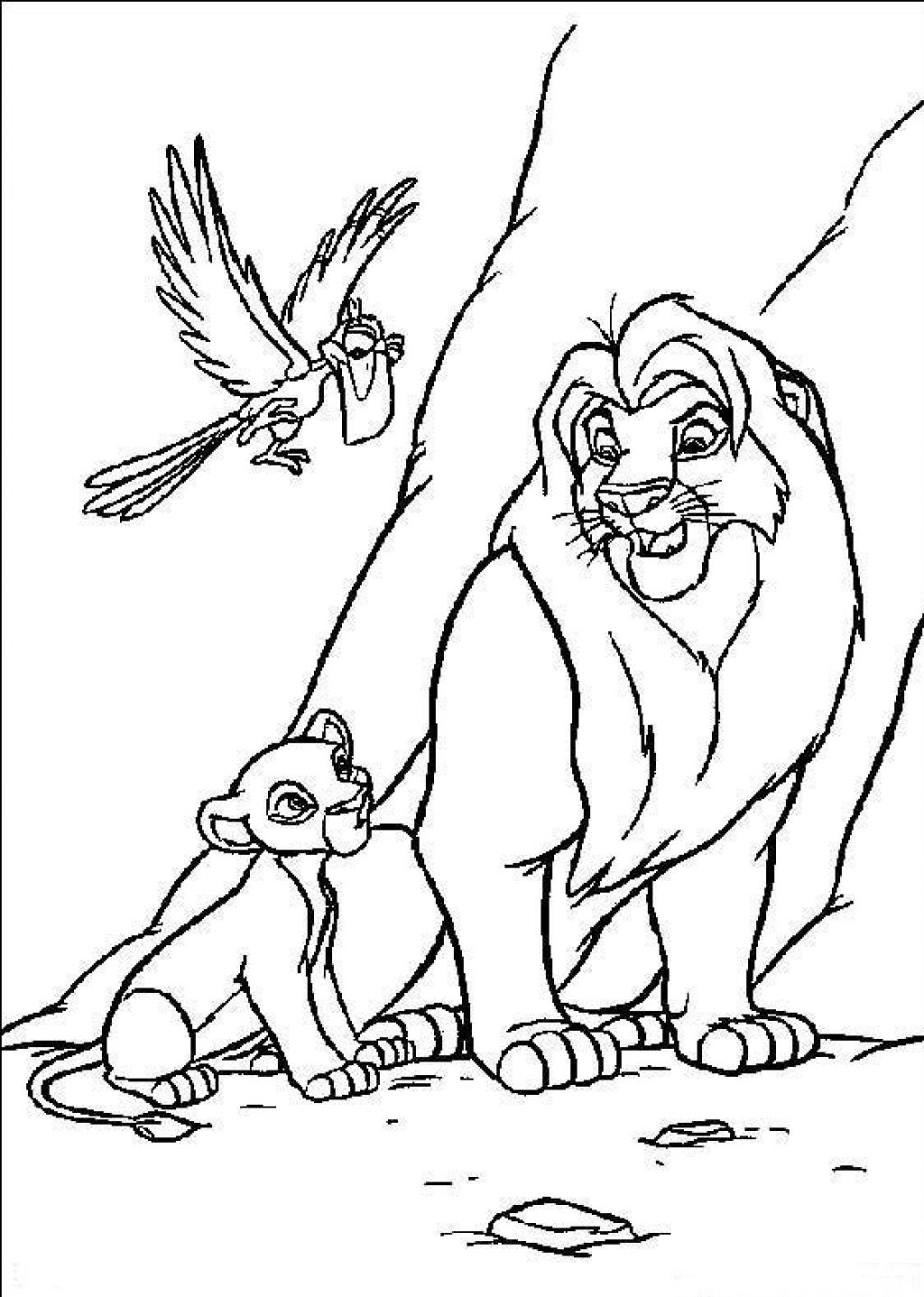 Disegno da colorare: Simba (Film animati) #170018 - Pagine da Colorare Stampabili Gratuite
