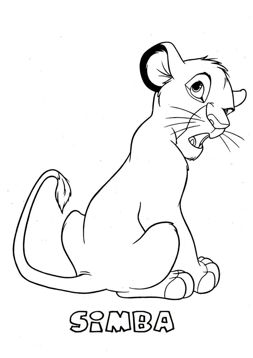 Disegno da colorare: Simba (Film animati) #170027 - Pagine da Colorare Stampabili Gratuite