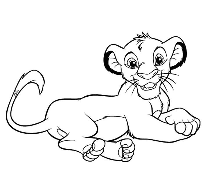 Disegno da colorare: Simba (Film animati) #170036 - Pagine da Colorare Stampabili Gratuite