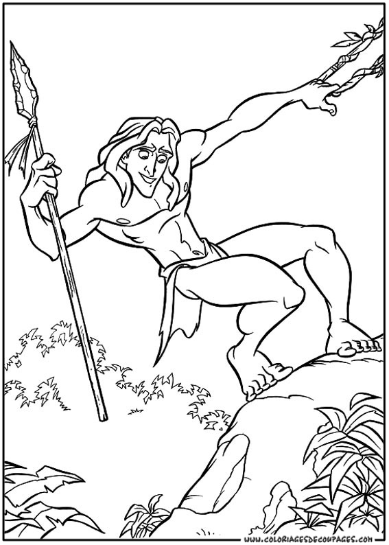Disegno da colorare: Tarzan (Film animati) #131088 - Pagine da Colorare Stampabili Gratuite