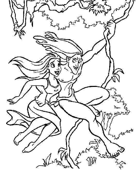 Disegno da colorare: Tarzan (Film animati) #131110 - Pagine da Colorare Stampabili Gratuite
