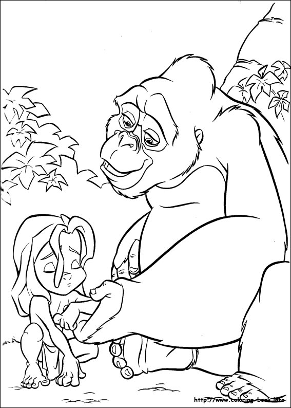 Disegno da colorare: Tarzan (Film animati) #131148 - Pagine da Colorare Stampabili Gratuite
