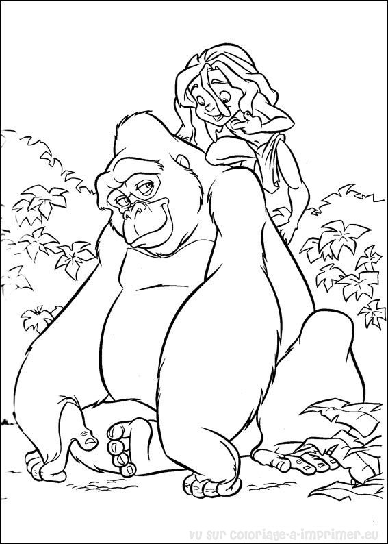 Disegno da colorare: Tarzan (Film animati) #131166 - Pagine da Colorare Stampabili Gratuite