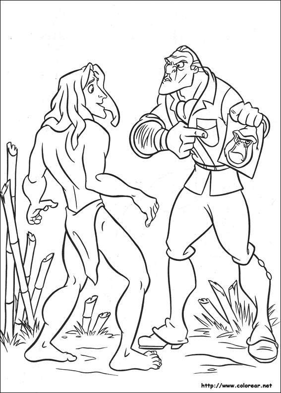 Disegno da colorare: Tarzan (Film animati) #131189 - Pagine da Colorare Stampabili Gratuite