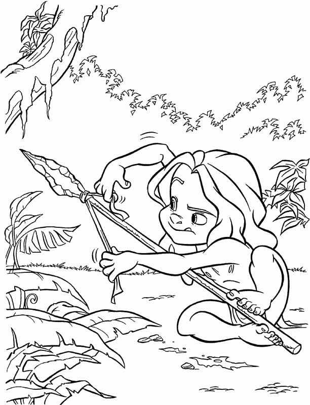 Disegno da colorare: Tarzan (Film animati) #131194 - Pagine da Colorare Stampabili Gratuite