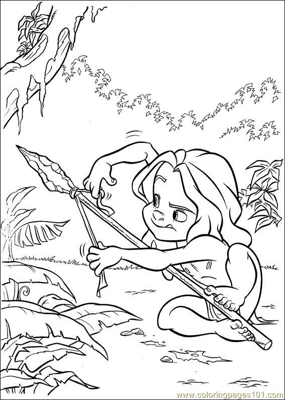 Disegno da colorare: Tarzan (Film animati) #131227 - Pagine da Colorare Stampabili Gratuite
