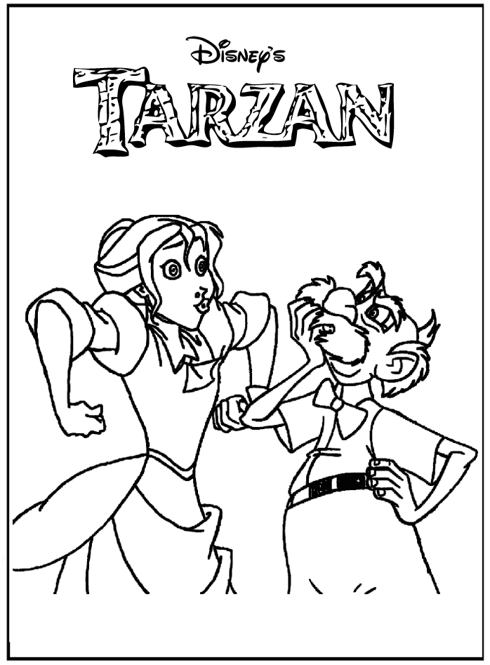 Disegno da colorare: Tarzan (Film animati) #131239 - Pagine da Colorare Stampabili Gratuite