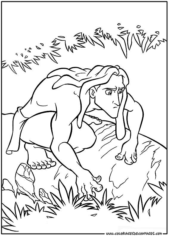 Disegno da colorare: Tarzan (Film animati) #131275 - Pagine da Colorare Stampabili Gratuite