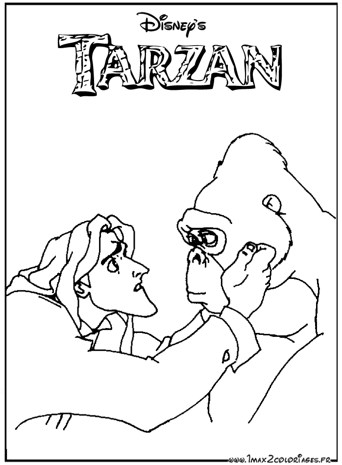 Disegno da colorare: Tarzan (Film animati) #131307 - Pagine da Colorare Stampabili Gratuite