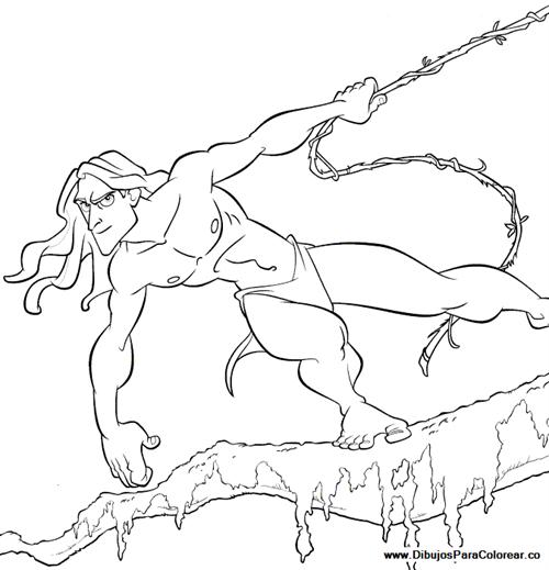 Disegno da colorare: Tarzan (Film animati) #131321 - Pagine da Colorare Stampabili Gratuite