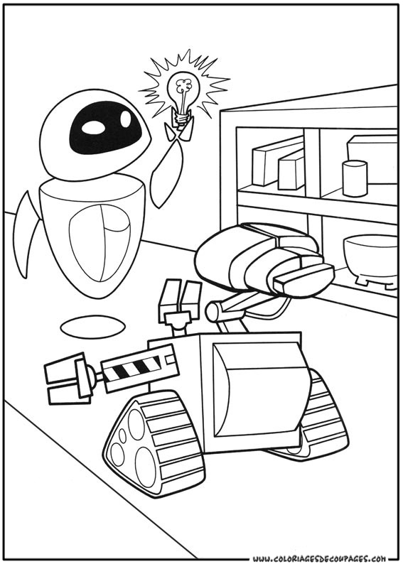 Disegno da colorare: Wall-E (Film animati) #132037 - Pagine da Colorare Stampabili Gratuite