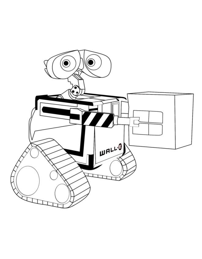 Disegno da colorare: Wall-E (Film animati) #132056 - Pagine da Colorare Stampabili Gratuite