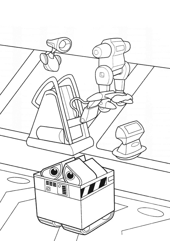 Disegno da colorare: Wall-E (Film animati) #132137 - Pagine da Colorare Stampabili Gratuite