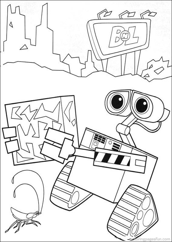 Disegno da colorare: Wall-E (Film animati) #132138 - Pagine da Colorare Stampabili Gratuite