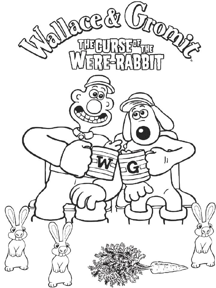 Disegno da colorare: Wallace e Gromit (Film animati) #133460 - Pagine da Colorare Stampabili Gratuite