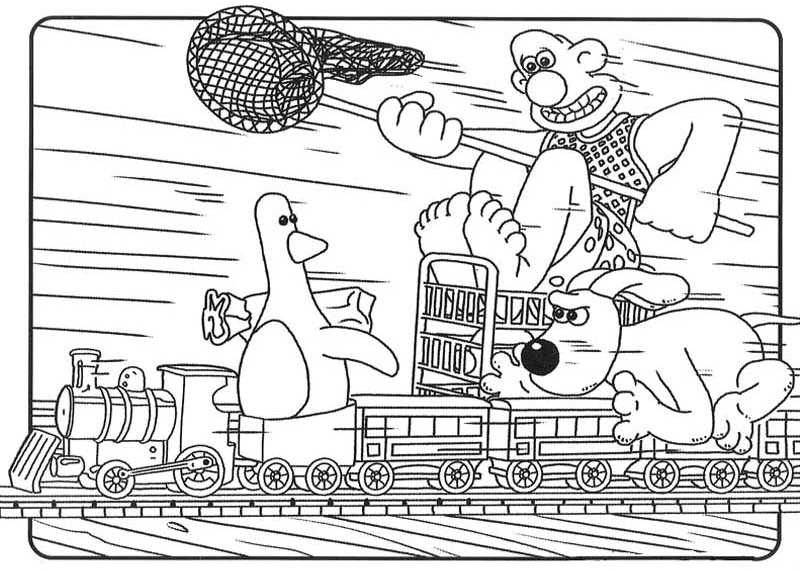 Disegno da colorare: Wallace e Gromit (Film animati) #133466 - Pagine da Colorare Stampabili Gratuite