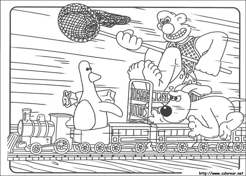 Disegno da colorare: Wallace e Gromit (Film animati) #133478 - Pagine da Colorare Stampabili Gratuite