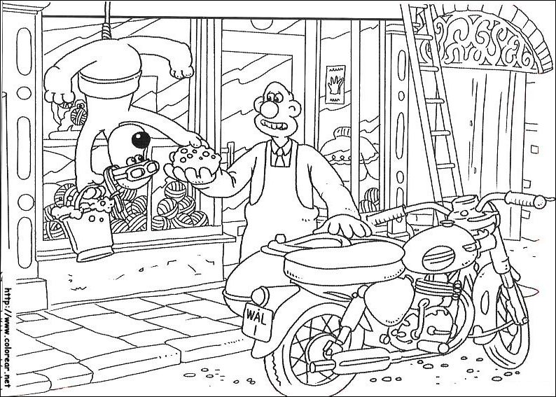 Disegno da colorare: Wallace e Gromit (Film animati) #133479 - Pagine da Colorare Stampabili Gratuite