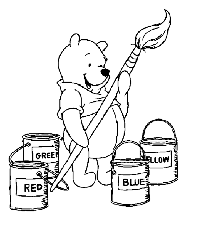 Disegno da colorare: Winnie the Pooh (Film animati) #28638 - Pagine da Colorare Stampabili Gratuite