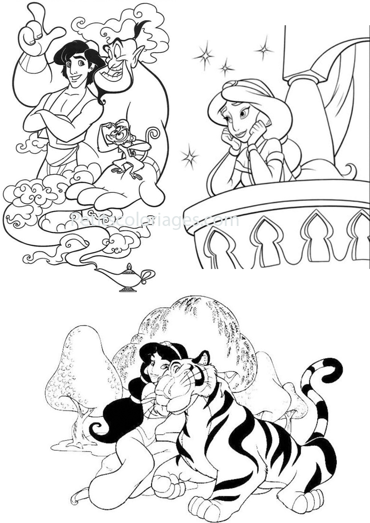 Disegno da colorare: Aladdin (Film di Animazione) #127783 - Pagine da Colorare Stampabili Gratuite