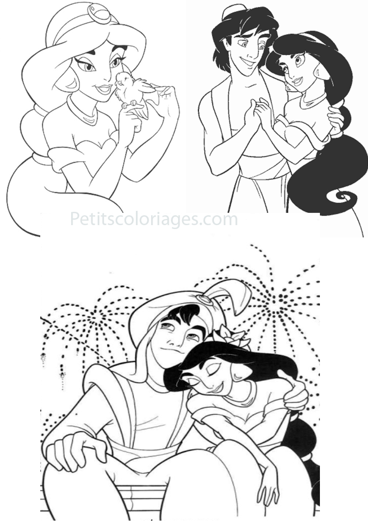Disegno da colorare: Aladdin (Film di Animazione) #127801 - Pagine da Colorare Stampabili Gratuite