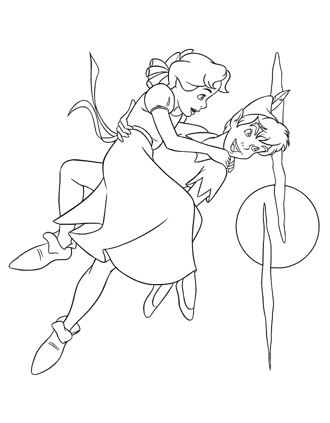 Disegno da colorare: Peter Pan (Film di Animazione) #128857 - Pagine da Colorare Stampabili Gratuite
