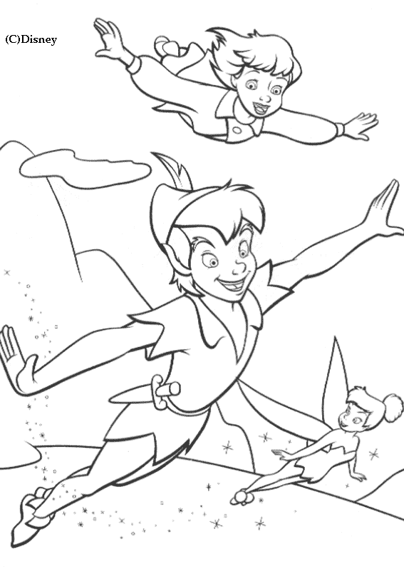 Disegno da colorare: Peter Pan (Film di Animazione) #129026 - Pagine da Colorare Stampabili Gratuite