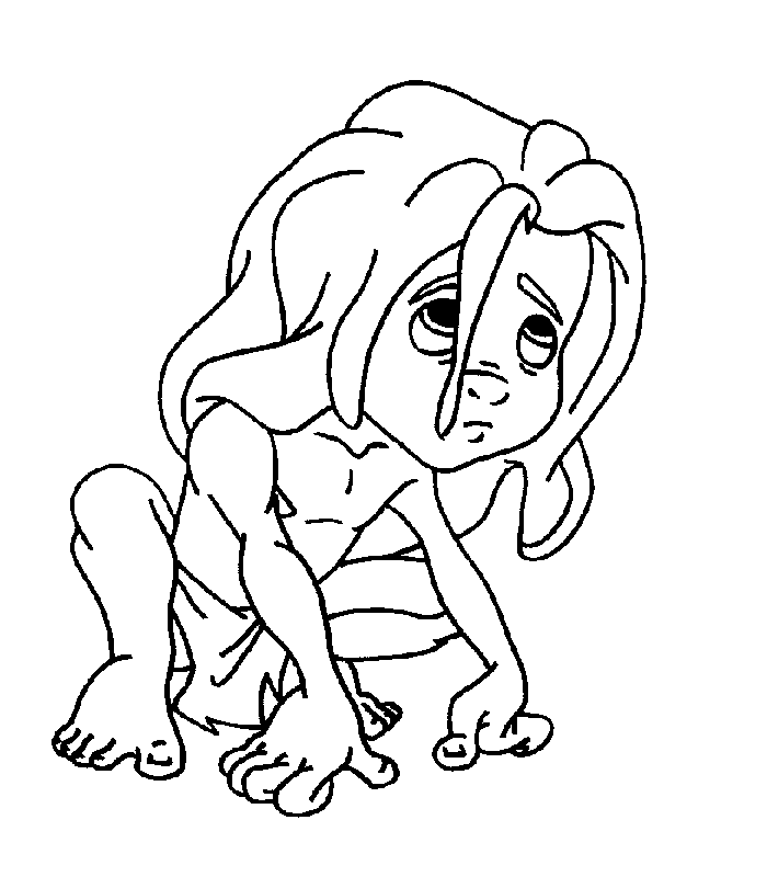 Disegno da colorare: Tarzan (Film di Animazione) #131093 - Pagine da Colorare Stampabili Gratuite