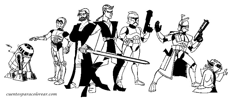 Disegno da colorare: Guerre Stellari (Film e Serie TV) #70839 - Pagine da Colorare Stampabili Gratuite
