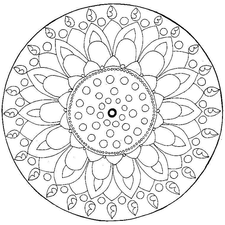 Disegno da colorare: Mandala (Mandala) #22962 - Pagine da Colorare Stampabili Gratuite